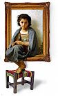 3d art young girl on a